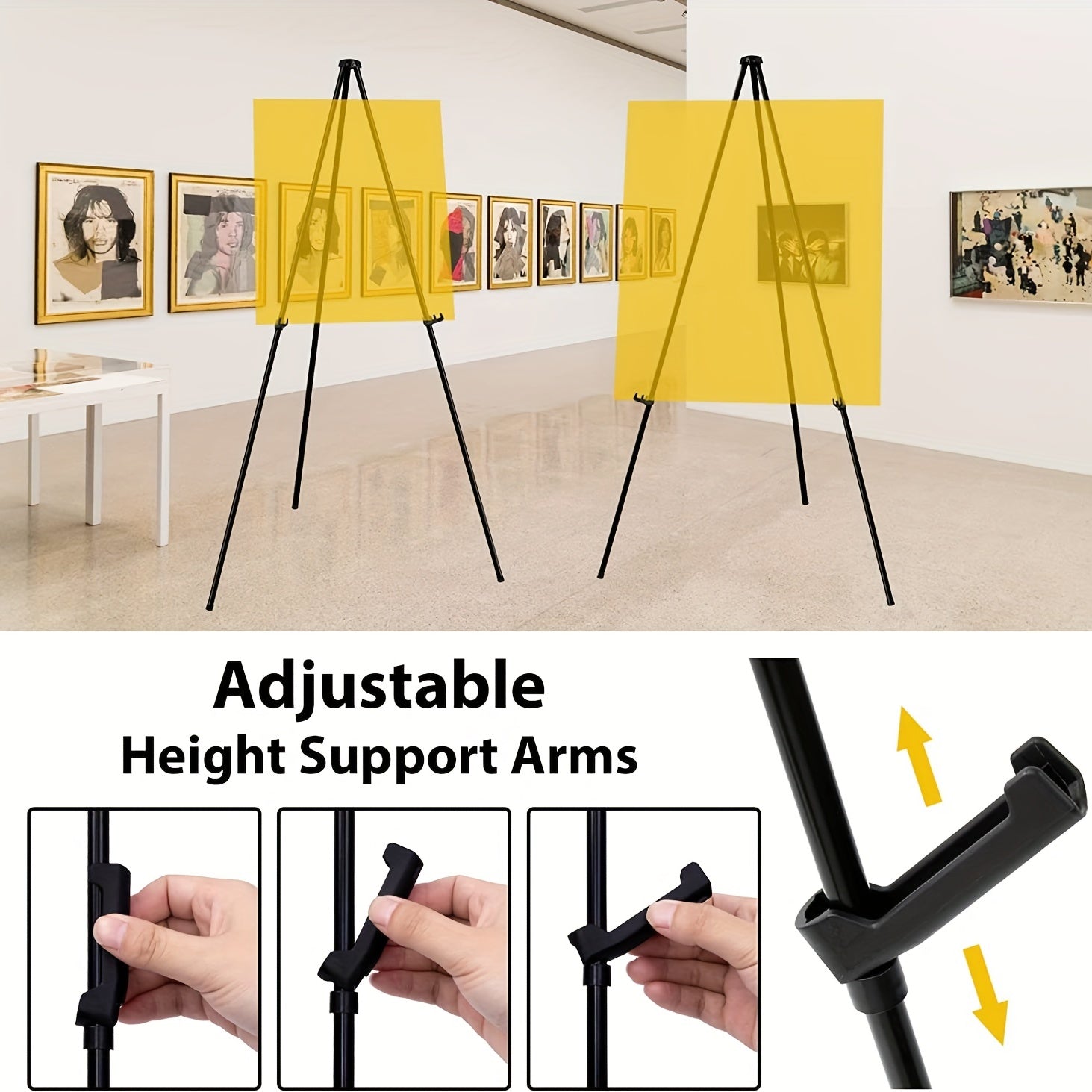 Tall Display Easel Metal Art Easel Art Painting Rack Folding