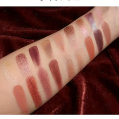 18-Color Long-Lasting Eyeshadow Palette with Various Finishes