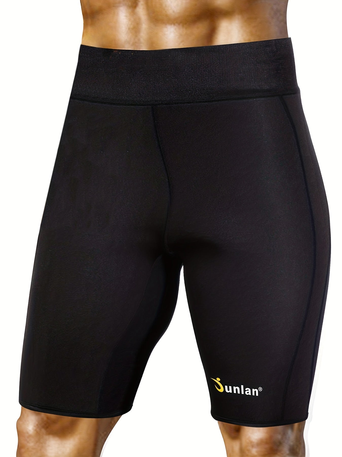 Men's Sauna Sweat Elastic Shorts for Sports Gym & Yoga