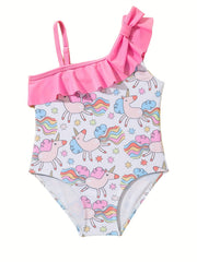 Toddler Girls Unicorn 1pc Swimsuit Bathing Suit Summer Clothes