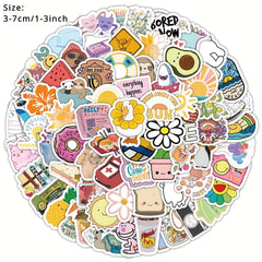 100pcs Cartoon Series Graffiti Stickers Waterproof Decorative Stickers DIY