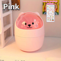 Cartoon Makeup Storage Box for Desk Organization