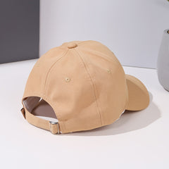 Men's Solid Peaked Cap Casual Sun Baseball Hat For Daily Use