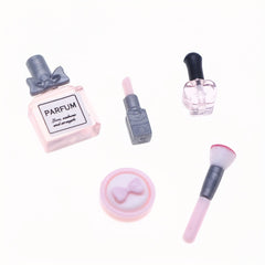 Dollhouse Mini Makeup Set Lipstick Perfume Powder Brushes DIY Mini Home Scenes