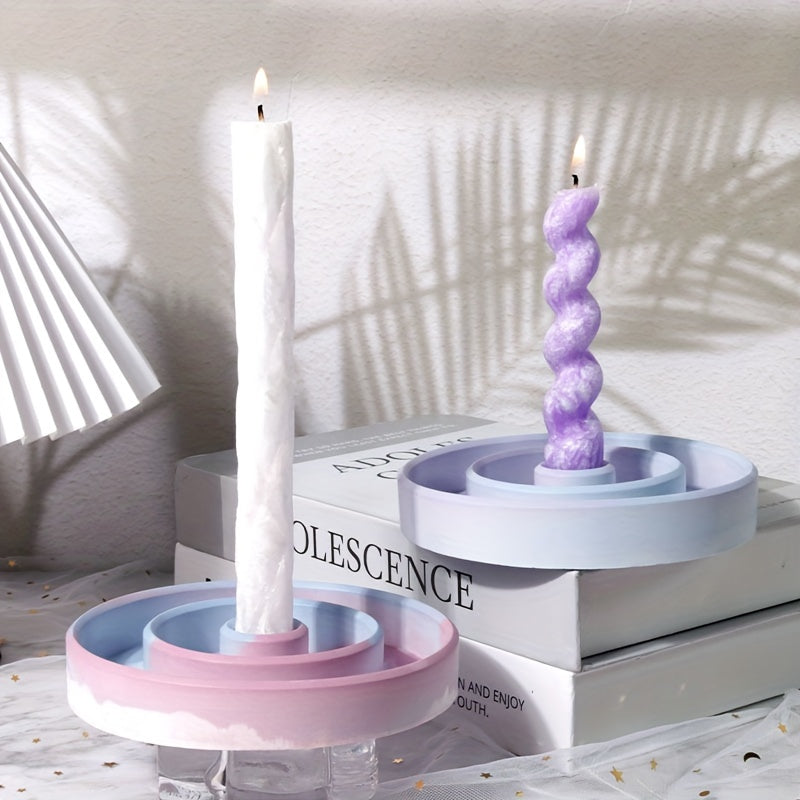 Retro Style Candlestick Resin Mold for DIY Crafts