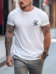 Men's Printed Stretch Tee Shirt for Summer
