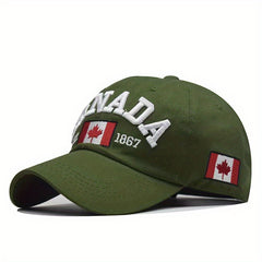 Embroidery Canada Letter Print Casual Baseball Cap Men's Peaked Cap