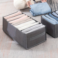 Leggings Drawer Storage Basket With Grids Durable Storage Box With Handles