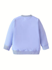 Girls Bunny Fox Fruit Embroidery Sweatshirt Top Pullovers