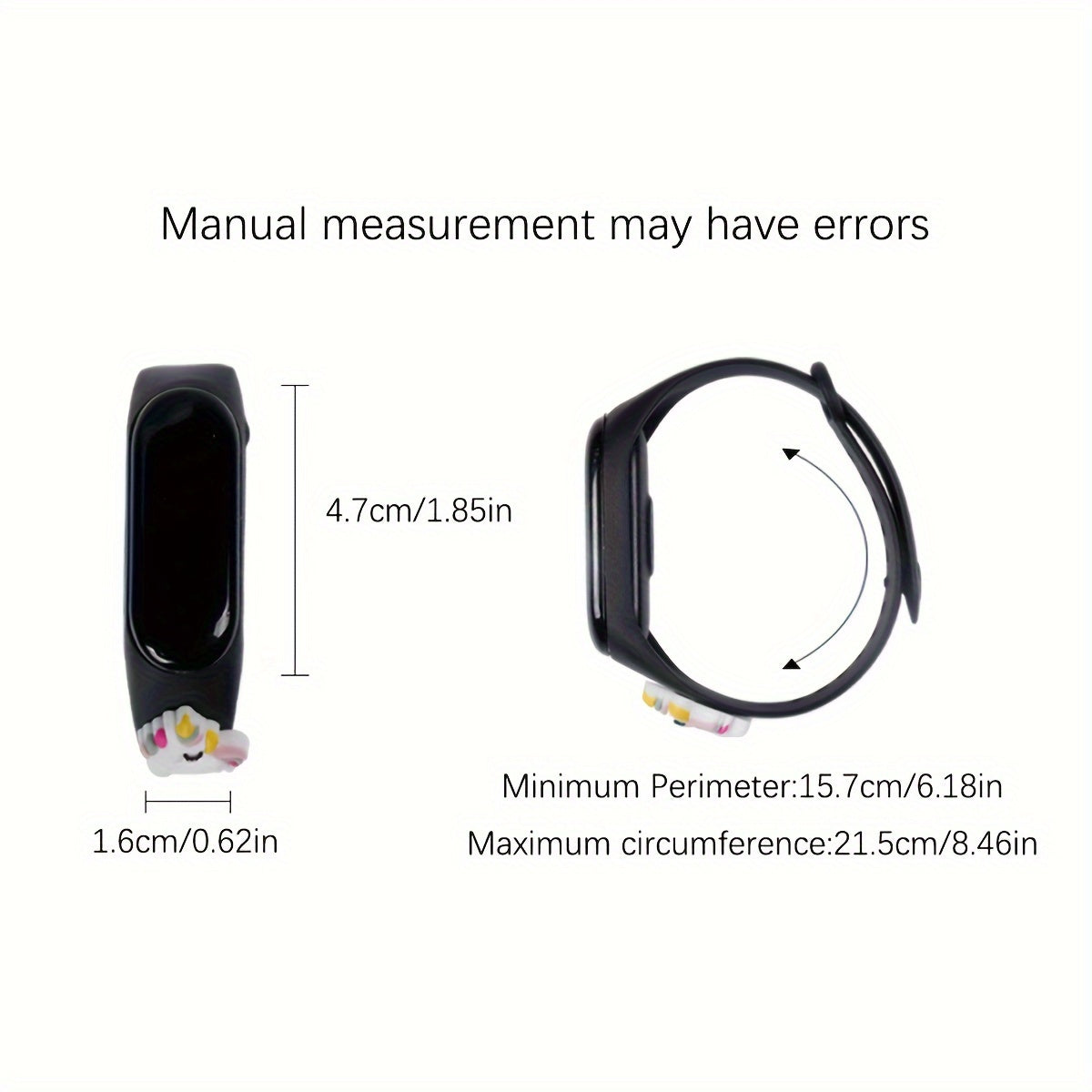 2pcs LED Unicorn Pattern Kids Electronic Watch