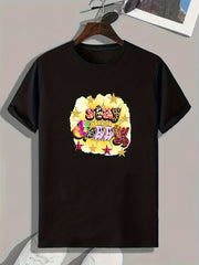 Stay Spooky Halloween Print Men's Graphic T-shirt