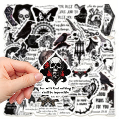 50pcs Gothic Stickers for Laptops Notebooks DIY Projects