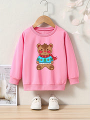 OERYUI Winter Bear Graphic Sweatshirt for Kids