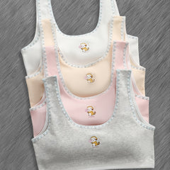 4pcs Teen Girls Casual Knit Sports Vest Underwear