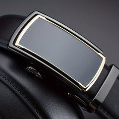 High End Business Leather Belt Men's Automatic Buckle Casual Versatile Belt