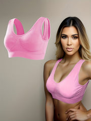 Textured Vest Sports Bra Quick Drying Yoga Bra