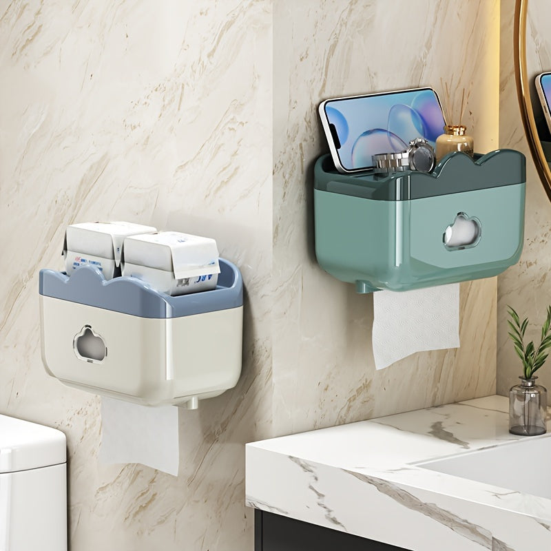 Wall Mounted Toilet Tissue Box Bathroom Paper Holder