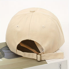 Retro Alphabet Embroidery Baseball Cap Spring Autumn Curved Eave Cap Sun Hat