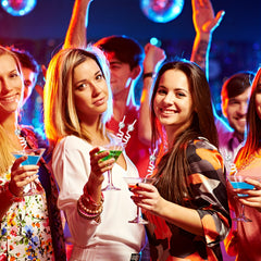 12 Reusable Disco Ball Straws for Party Decorations and Home Bar Use