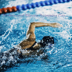 Unisex Silicone Swim Cap Waterproof Comfortable Swimming Cap