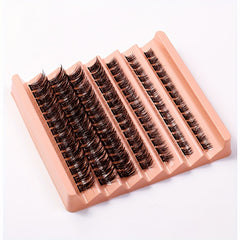 7 Rows C Curl Cluster Eyelashes Wispy Cross Lash Extensions