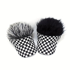 Spiked Baseball Cap Golf Cap Sun Hat With Wig Novelty Sports Cap
