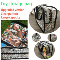 Large Reusable Transparent PVC Storage Bag with Zipper Organizer