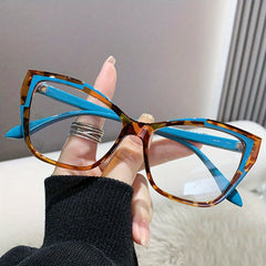 Light Blocking Glasses Cat Eye Clear Lens Computer Glasses