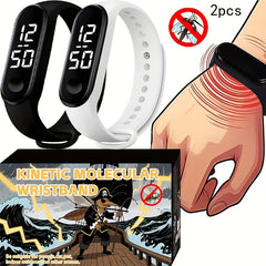 2pc Digital Cartoon Bracelets for Teens with TPU Strap