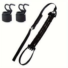 3pcs Pull Up Assist Set Elastic Strap Wrist Hooks Gym Power Training