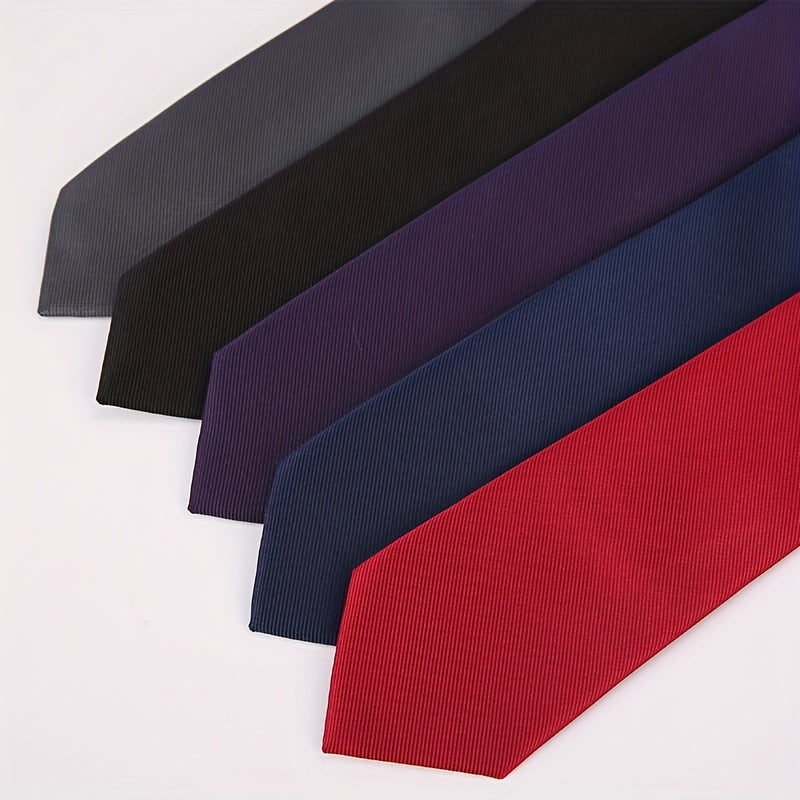 Adjustable Solid Ties For Men Business Ties For Work