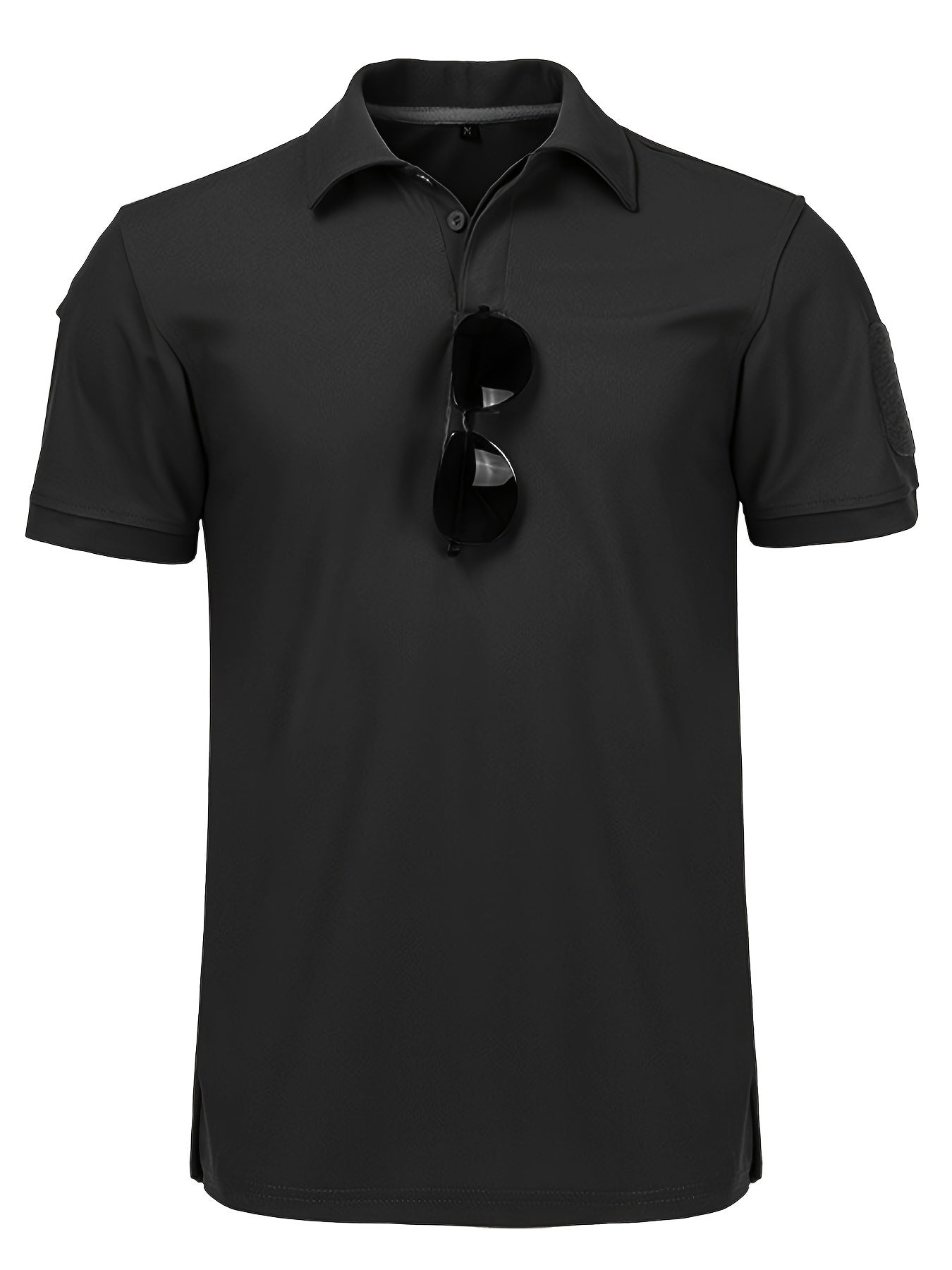 Men's Quick Dry Tactical Polo Shirt Lightweight Tee for Running Hiking