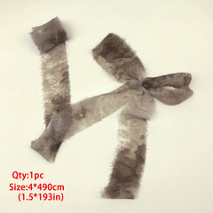 Tie Dye Chiffon Ribbon Frayed Edge for Gifts and Decor