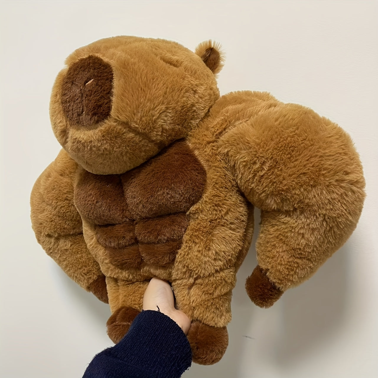 19.7in Muscle Capybara Pillow for Halloween Thanksgiving Christmas