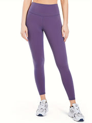 High Waist Yoga Leggings Solid Color Seamless Workout Pants