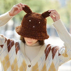 Winter Thick Hat Bucket Hat Fisherman Hat Ear Hat Sun Hat Gift For Woman Holiday