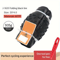 1pc Folding Tire 20 4 0 & 26 4 0 for Snowmobile ATV Bicycle Repair
