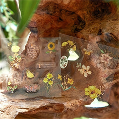 Flowers Plant Stickers - 100 Sheets High Level Appearance DIY Stickers
