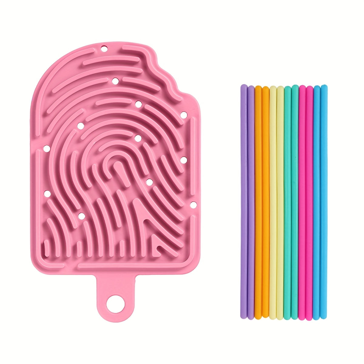 Interlocking Sensory Activity Board for Kids Silicone Relax Toy - Ages 3+