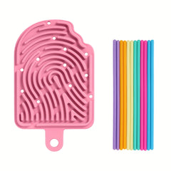 Interlocking Sensory Activity Board for Kids Silicone Relax Toy - Ages 3+