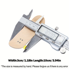 Professional 30mm Smiley Face Finger Skateboard DIY Mini Toy