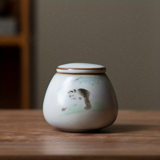 Ceramic Pet Urn - Beautiful Memorial for Your Beloved Pet