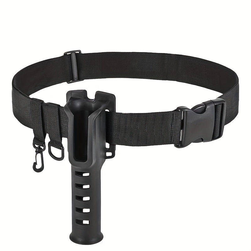 Fishing Belt With Rod Holder Adjustable Waist Belt