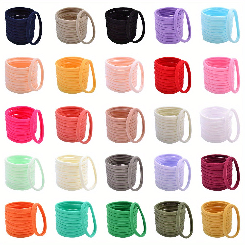 25pcs Girl's Hair Loop Set, 8-13cm, Multiple Headwear Accessories