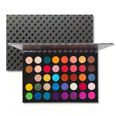 40 Colors Green Orange Eyeshadow Palette Matte Glitter Highlighter Finish