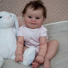 Realistic Newborn Baby Doll Soft Vinyl Rebirth Doll Pink Outfit Safe for Kids 3