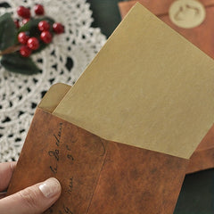 Pack of 10 Japanese Sealing Wax Envelopes Retro Postcards Love Letters