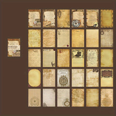 60pcs Vintage Stationery for DIY Crafting & Collage Art