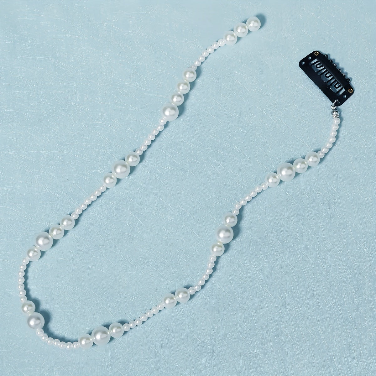 Faux Pearl Beaded Hair Clip Ponytail Jewelry Decoration