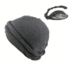 Men's Bandana Hat Braid Scarf Hat Wrap Head Hat Soft Satin Inner Hat